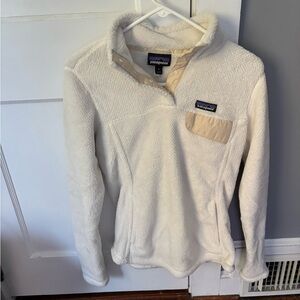 Patagonia Cream Synchilla Fleece Jacket